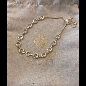 Kendra Scott Clear Stone Gold Bracelet